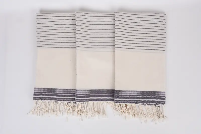 Handmade Turkish Towel, Bachelorette Party Decorations, Gym Towel, Bridesmaid Gifts, Bathroom Towel, Sand-free towel, 68x36 Cotton Striped Towel - 7
