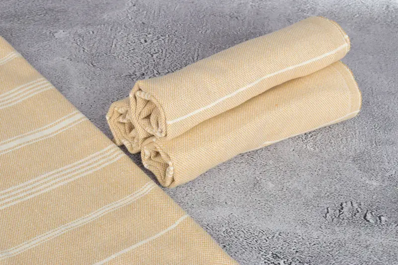 Turkish Tea Towel, Personalized Hand Towel, Guest Towel, 38x24 Cotton Striped Towel, Turkish Towel, Bathroom Towels, Gym Towel, Embroidery Towel - 15