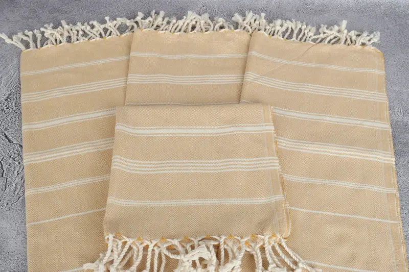 Turkish Tea Towel, Personalized Hand Towel, Guest Towel, 38x24 Cotton Striped Towel, Turkish Towel, Bathroom Towels, Gym Towel, Embroidery Towel - 8