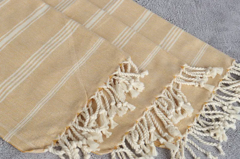 Turkish Tea Towel, Personalized Hand Towel, Guest Towel, 38x24 Cotton Striped Towel, Turkish Towel, Bathroom Towels, Gym Towel, Embroidery Towel - 10