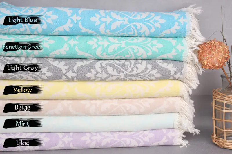 Birthday Gift, Hammam towel, Bachelorette Party Favors, Monogram Turkish Bath Towel, Personalized Turkish Towel, 68x36 Cotton Baroque Towel - 2