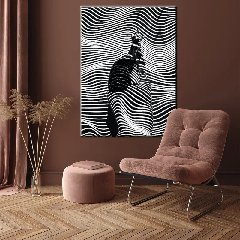 Woman Wall Art, Modern Wall Decor, Luxury Wall Decor, Trendy Wall Art, Woman Canvas, Canvas Wall Art, Home Decor, Birthday Gift, Modern Art, - 3