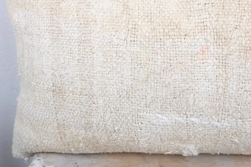 16x36 White Cushion, Outdoor Throw Pillow, Turkish Pillow, Kilim Pillow, Handmade Rug Seat Pillow Sham, Nomadic Pillow, Pillow, Vintage Kilim Pillow - 3