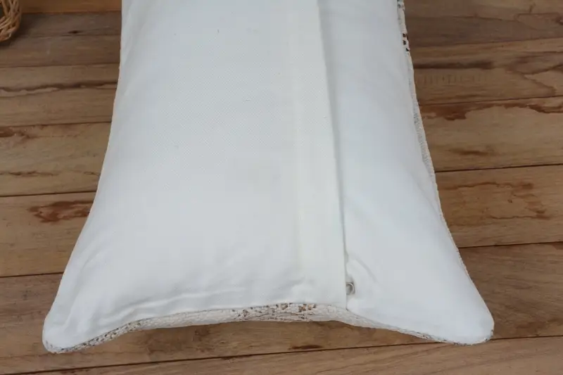 12x20 White Cushion, Interior Designer Pillow, Pillow, Handwoven Pillow Sham, Pattern Throw Cushion Cover, Vintage Kilim Pillow, Gift Pillow - 6
