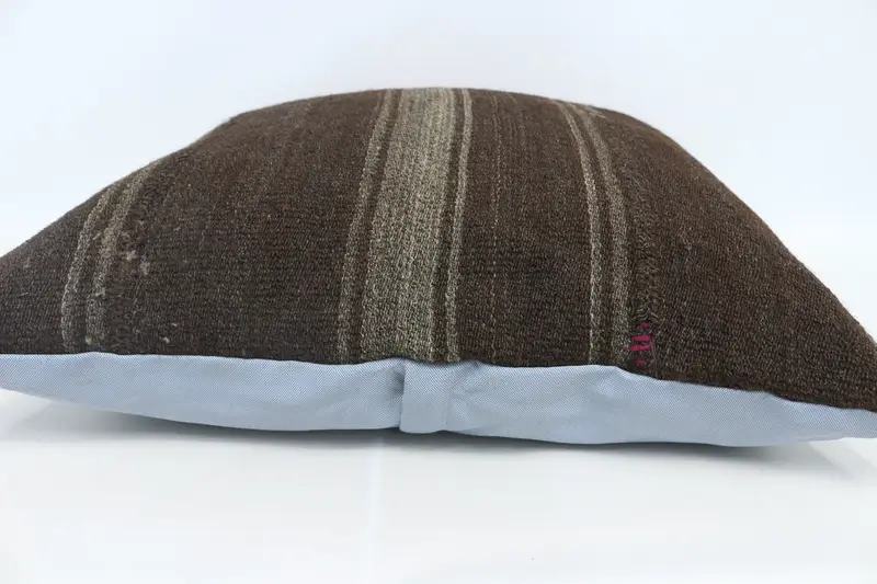 Pillow, Interior Designer Pillow, Wholesale Pillow Sham, Kilim Cushion Sham, Custom Pillow Sham, Boho Pillow Sham Cover, 28x28 Brown Pillow Sham - 5