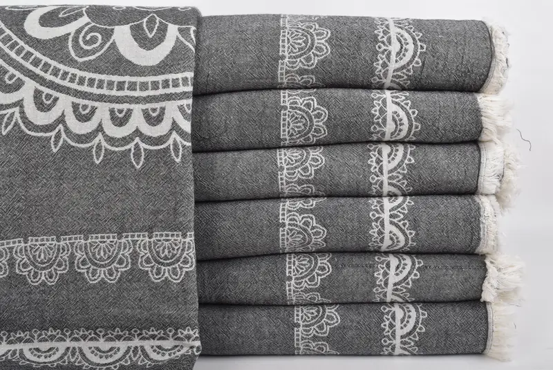 Bachelorette Party Favors Beach, Wedding Favors, Woven Blanket, Tablecloth, 88x80 Cotton Ethnic Design Towel, Wedding Anniversary Gift - 1