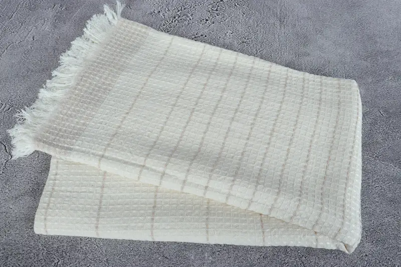 Scarf Towel, Sand-Resistant Peshtemal, 70x40 Cotton Waffle Towel, Home Gift, Beach Towel Gift, Bridesmaid Gift Towel, Personalized Turkish Towel - 6