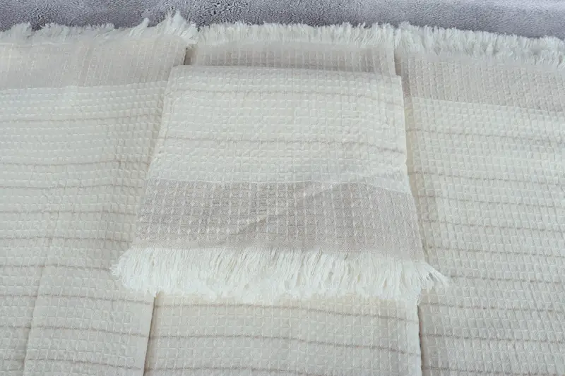 Scarf Towel, Sand-Resistant Peshtemal, 70x40 Cotton Waffle Towel, Home Gift, Beach Towel Gift, Bridesmaid Gift Towel, Personalized Turkish Towel - 4