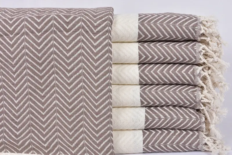 Regalo de despedida de soltera, toalla de zig zag de algodón 70x40, regalo del día de la boda para novia, toalla de regalos de boda, toallas de monograma, regalo hecho a mano, toalla de gimnasia - 1