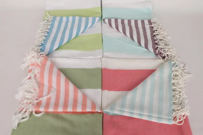 Embroidery Towels, 70x40 Cotton Striped Towel, Yoga Towel, Absorbent towel, Summer Towel, Custom Bath Towel, Gift For Her, Sand-resistant towel - 4