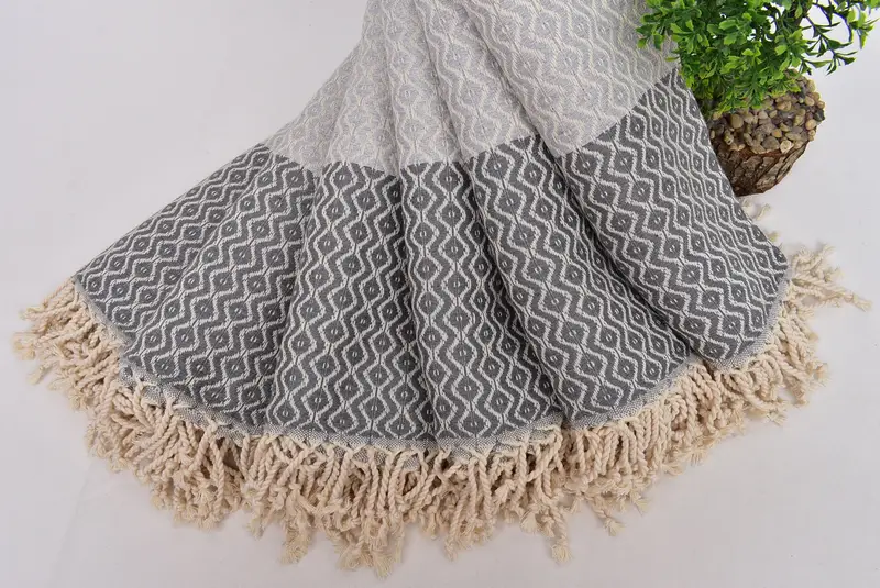Summer Gift Ideas, Sand-resistant towel, Beach Size Towel, Baby Boy Gift, Organic Towel, Custom Towel, Best Friend Gift, 70x40 Cotton Striped Towel - 4