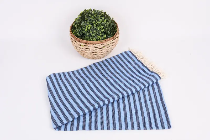 Turkish Towel Set, Custom Wedding Gift, Maid Of Honor Gift, Travel towel, 70x40 Cotton Striped Towel, Gift For Wedding Day, Bachelor Gifts - 4