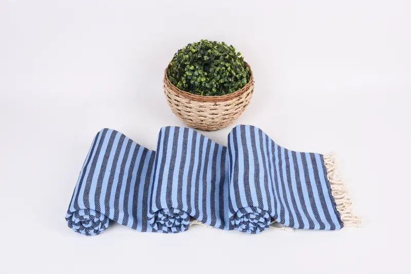 Turkish Towel Set, Custom Wedding Gift, Maid Of Honor Gift, Travel towel, 70x40 Cotton Striped Towel, Gift For Wedding Day, Bachelor Gifts - 8