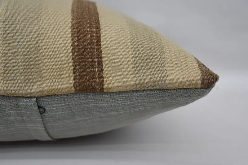 Pillow Cover, Wholesale Pillow, Garden Pillow Cover, Turkish Pillow, Kilim Pillow Cover, Antique Pillows, 20x20 Beige Pillow Sham - 5