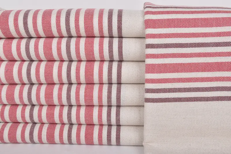 Soft towel, Summer Gift Ideas, Gift Towel, Pool Towels, Embroidered Beach Towel, Lightweight Turkish towel, 70x40 Linen Striped Towel, Thin towel - 1