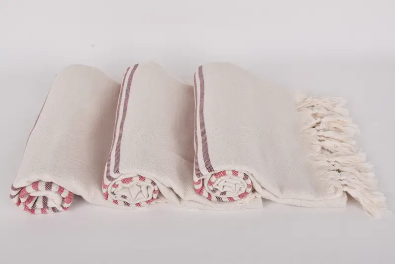 Soft towel, Summer Gift Ideas, Gift Towel, Pool Towels, Embroidered Beach Towel, Lightweight Turkish towel, 70x40 Linen Striped Towel, Thin towel - 8