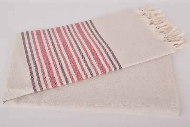 Soft towel, Summer Gift Ideas, Gift Towel, Pool Towels, Embroidered Beach Towel, Lightweight Turkish towel, 70x40 Linen Striped Towel, Thin towel - 4