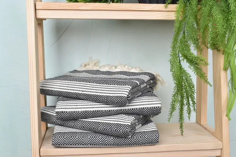 Organic Cotton Towel, Bridesmaid Gifts, Organic Beach Towel, Personalized Wedding Gift, Gift Boxes Towel, Custom Towel, 70x38 Cotton Diamond Towel - 7