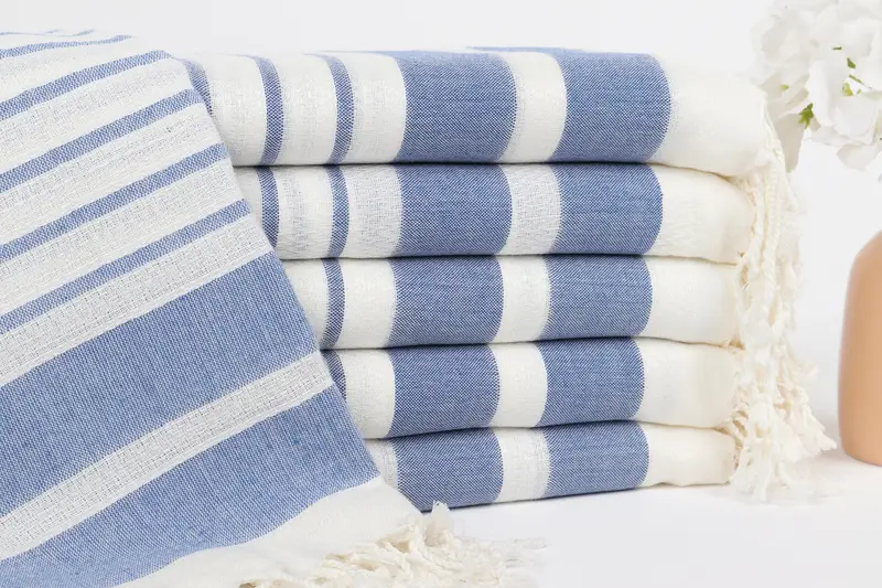 Beach Towel Gift, Home Gift, 70x40 Cotton Striped Towel, Organic cotton Turkish peshtemal towel, Bachelorette Party Decorations, Quick-dry peshtemal - 1