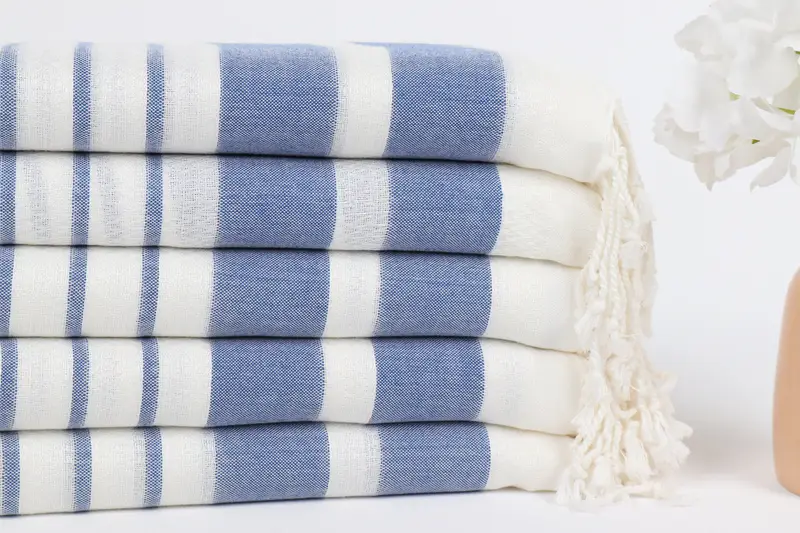 Beach Towel Gift, Home Gift, 70x40 Cotton Striped Towel, Organic cotton Turkish peshtemal towel, Bachelorette Party Decorations, Quick-dry peshtemal - 3