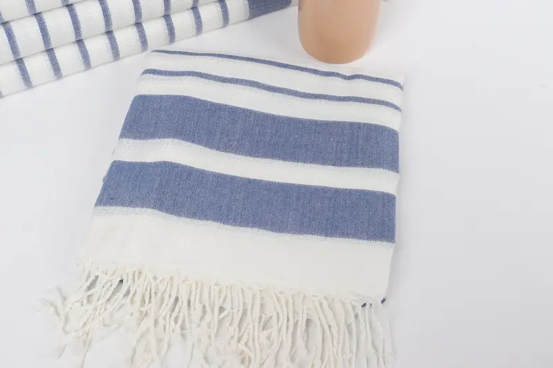 Beach Towel Gift, Home Gift, 70x40 Cotton Striped Towel, Organic cotton Turkish peshtemal towel, Bachelorette Party Decorations, Quick-dry peshtemal - 5