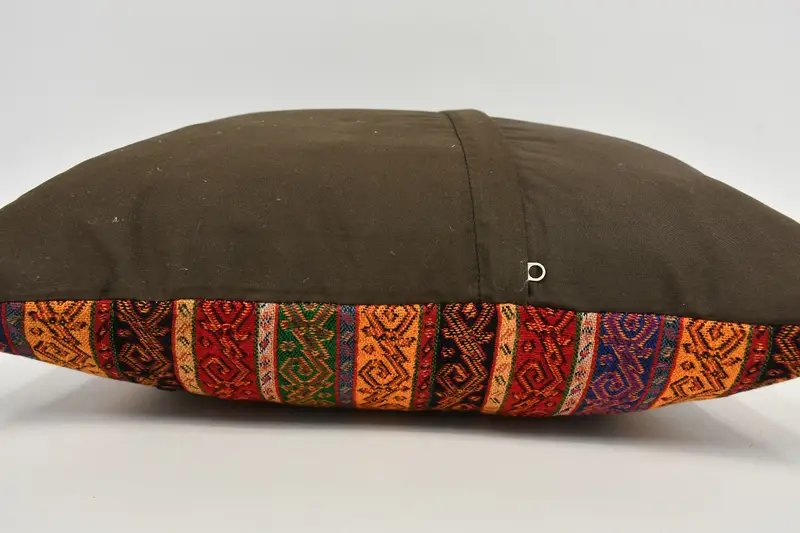 Throw Kilim Pillow, Cushion Cover, Toss Cushion, Antique Pillows, 20x20 Rainbow Pillow Case, Turkish Corner Pillow, Pillow for Sofa - 6