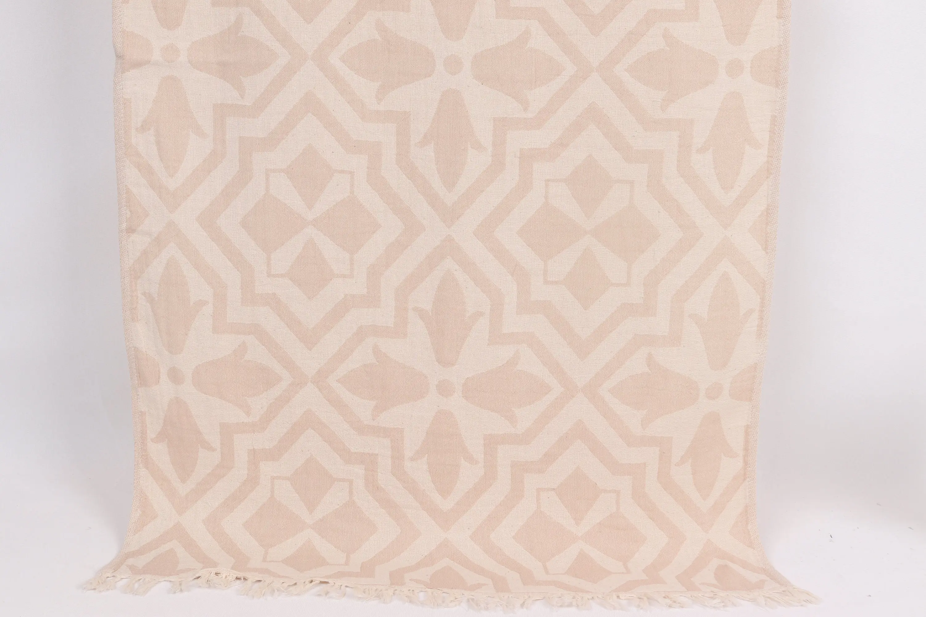 Custom Hand Towel Beige Tulip Patterned Tea Towel, 24x40 Inches - 1