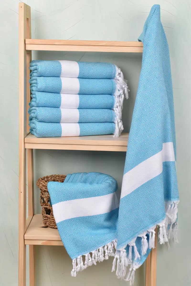 Beach Towel Bulk, Turkish Towel Monogram, Beach Wedding Favor, Personalize Gift, Best Friend Gift, Wedding Gift, 70x40 Cotton Diamond Towel - 3