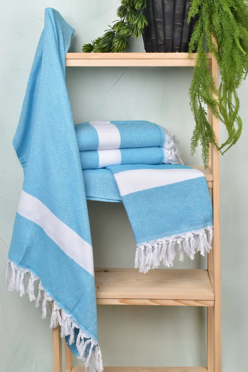 Beach Towel Bulk, Turkish Towel Monogram, Beach Wedding Favor, Personalize Gift, Best Friend Gift, Wedding Gift, 70x40 Cotton Diamond Towel - 6