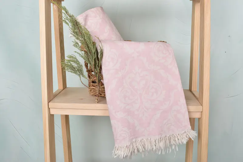Fringed Turkish peshtemal beach towel USA, Custom Wedding Gift, Turkish Towel USA, Summer Gift, Valentines Day Gift Idea, 68x36 Cotton Baroque Towel - 5