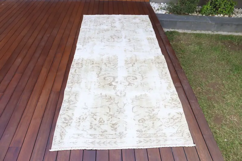 Yeşil Patchwork Halı, 3,5x8,3 ft Zarif Dekor