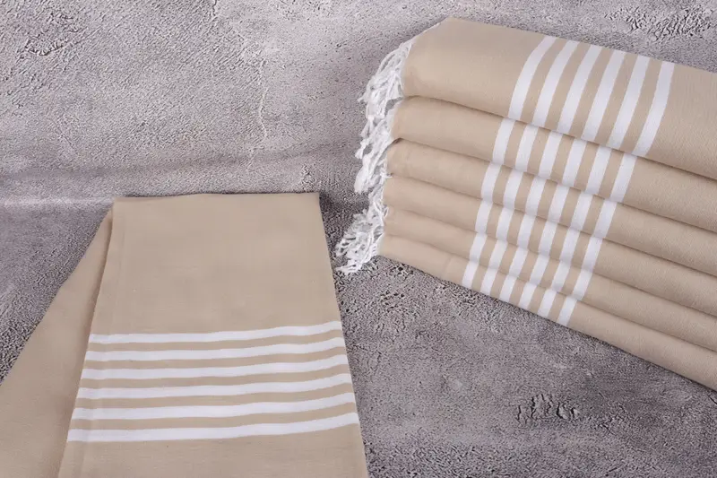 Turkish Towel Beach, Turkish Bath Towel Set, 70x40 Cotton Striped Towel, Best Friend Wedding Gift, Turkish beach towel, Turkish towel, Home Gift - 2