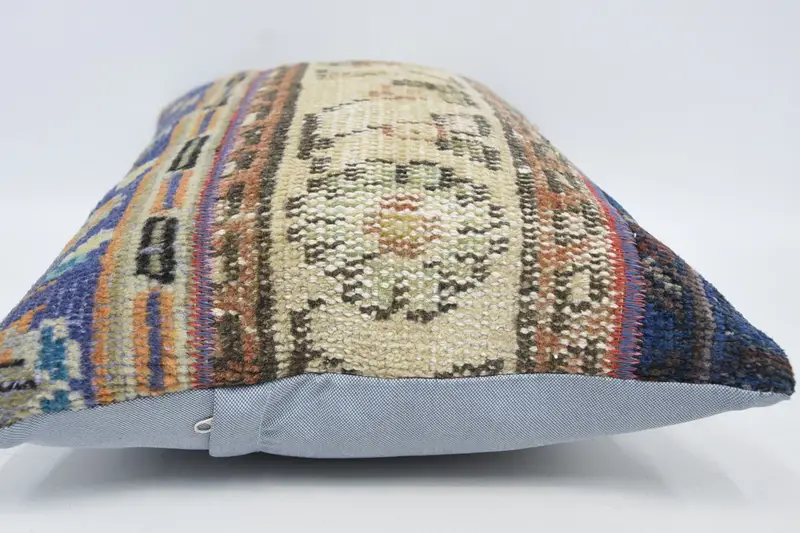 Cushion, Interior Designer Pillow, 16x24 Beige Pillow Cover, Kilim Cushion Sham, Oriental Cushion Cover, Gift Pillow, Handmade Throw Pillow Cover - 5