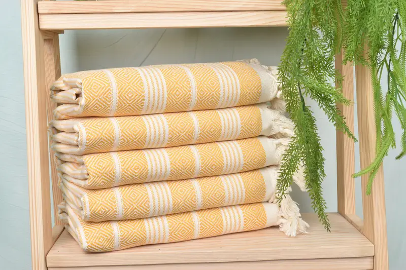 Handmade Turkish hammam towel, 70x38 Cotton Diamond Towel, Gift For Him, Soft towel, Bachelorette Party Decorations, Personalize Gift, Pool Towels - 4