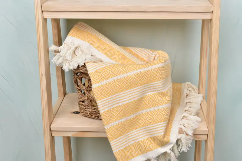 Handmade Turkish hammam towel, 70x38 Cotton Diamond Towel, Gift For Him, Soft towel, Bachelorette Party Decorations, Personalize Gift, Pool Towels - 7