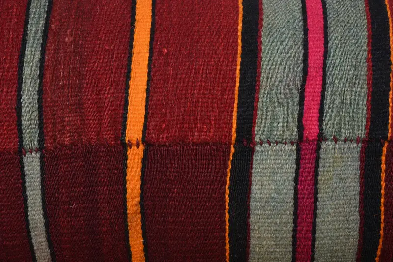 Cozy Throw Pillow, Pillow for Sofa, Kilim Cushion Sham, Cushion Cover, 12x24 Red Cushion Case, Boho Pillow, Traditional Cushion Case, Bed Cushion - 3