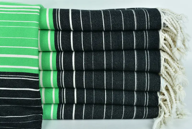 Personalized Gifts, Gym Towel, Turkish Towel Beach, Embroidered Turkish Towel, Wedding Gift Ideas, 70x40 Cotton Striped Towel, Quick-dry peshtemal - 1