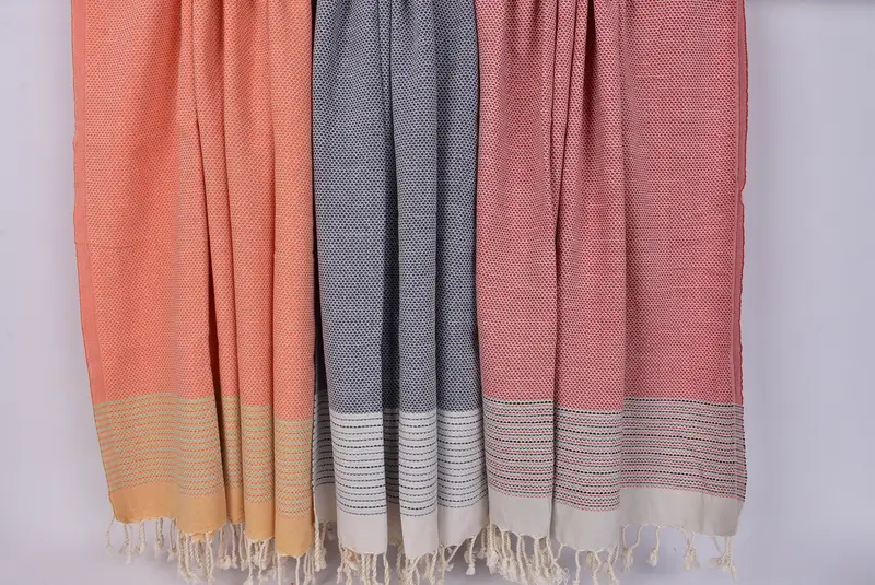 Turkish fouta towel for outdoor use, Bridal Shower Gifts, 70x40 Cotton Diamond Towel, Best Beach Towel, Bridesmaid Gift Towel, Handmade Gift - 8