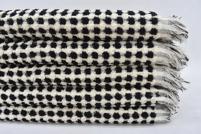 40x20 Cotton Pom Pom Towel, Grandma Gift, Personalized Gifts, Personalized Kitchen Towel, Personalized Dish Towel, Gift For Him, Gym Towel - 2