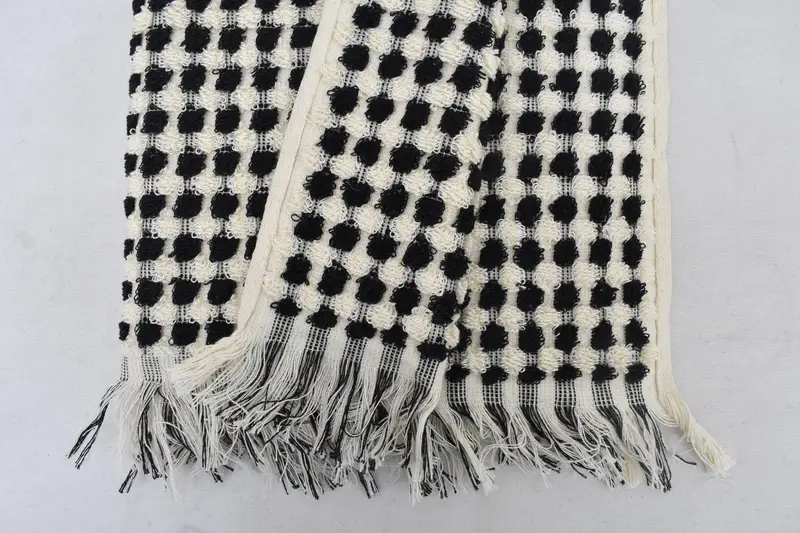 40x20 Cotton Pom Pom Towel, Grandma Gift, Personalized Gifts, Personalized Kitchen Towel, Personalized Dish Towel, Gift For Him, Gym Towel - 5