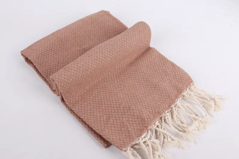 Travel towel, Bridal Shower Gifts, 64x38 Cotton Geometric Towel, Luxury Turkish peshtemal beach towel, Large Turkish Towel, Sand-free towel - 6