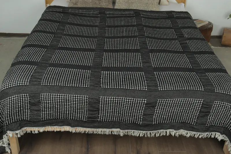 Housewarming Gift, Boho Throw Blankets, Aesthetic Blanket, Turkish Bedspread, 84x80 Cotton Waffle Towel, Tablecloth, Bachelorette Party Favors Beach - 8