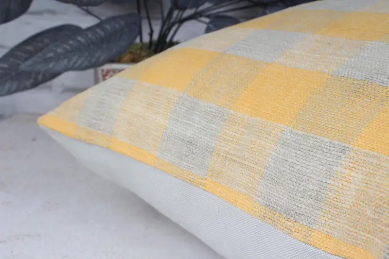 Throw Kilim Pillow, Nomadic Pillow Cover, Indoor Pillow Sham, Ethnical Kilim Rug Pillow, 18x18 Orange Pillow Cover, Antique Pillows, Cushion - 7