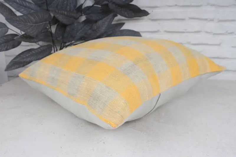 Throw Kilim Pillow, Nomadic Pillow Cover, Indoor Pillow Sham, Ethnical Kilim Rug Pillow, 18x18 Orange Pillow Cover, Antique Pillows, Cushion - 6
