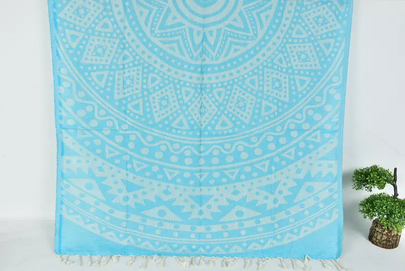 70x40 Cotton Round Pattern Towel, Bridal Shower Favor, Quick-dry travel peshtemal towel, Gifts For Him, Bridesmaid Gift, Luxury towel, Spa Towel - 7