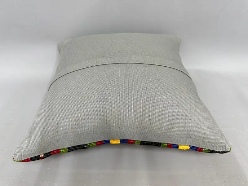 18x18 Brown Cushion Case, Cushion Case, Vintage Pillow, Oriental Pillow, Accent Throw Pillow Sham, Kilim Pillow, Turkish Kilim Pillow - 7
