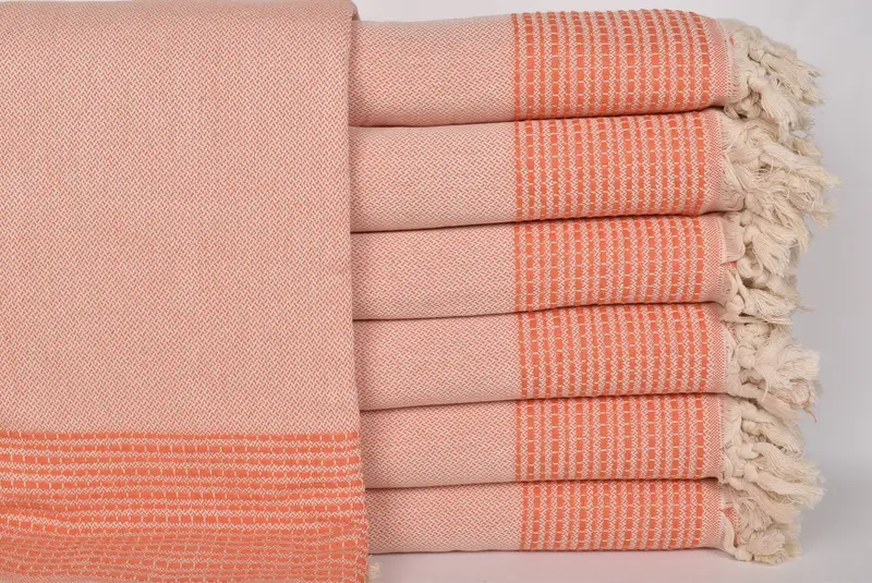 Boho Throw Blankets, Christmas Gift Tags, Throw Blanket, Turkish Tablecloth, Personalized Blanket, 96x92 Cotton Striped Towel, Turkish Blanket Queen - 2