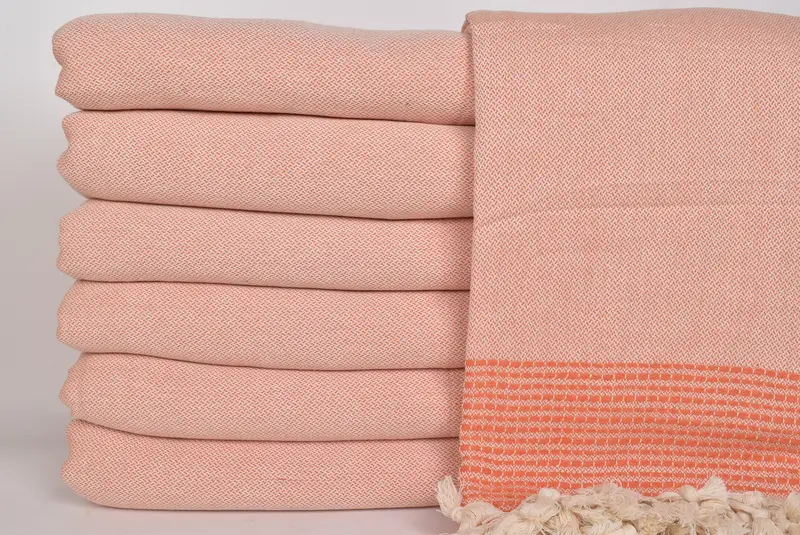 Boho Throw Blankets, Christmas Gift Tags, Throw Blanket, Turkish Tablecloth, Personalized Blanket, 96x92 Cotton Striped Towel, Turkish Blanket Queen - 3