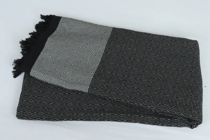 Custom Wedding Gifts, Woven Blanket, Bridal Shower Gift, 100x80 Cotton Diamond Towel, Best Wedding Gift, Maid Of Honor Gift, Oversized Beach Towel - 6