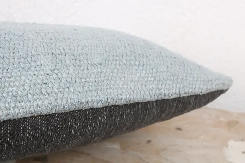 Pillow, Throw Kilim Pillow, Boho Pillow, Sofa Bolster Cushion Case, 8x16 Gray Cushion Cover, Boho Pillow Sham Cover, Vintage Throw Cushion Case - 6